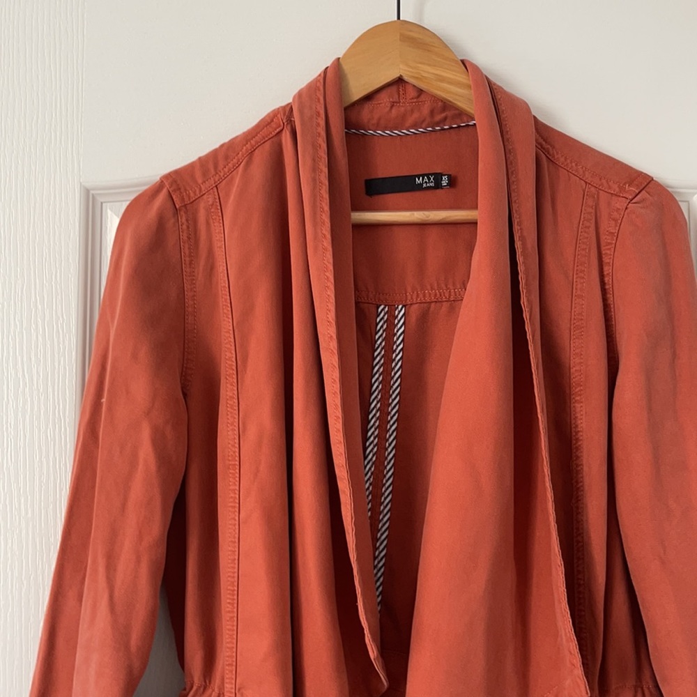 Max Studio Rust / Orange Layered Jacket - image 1